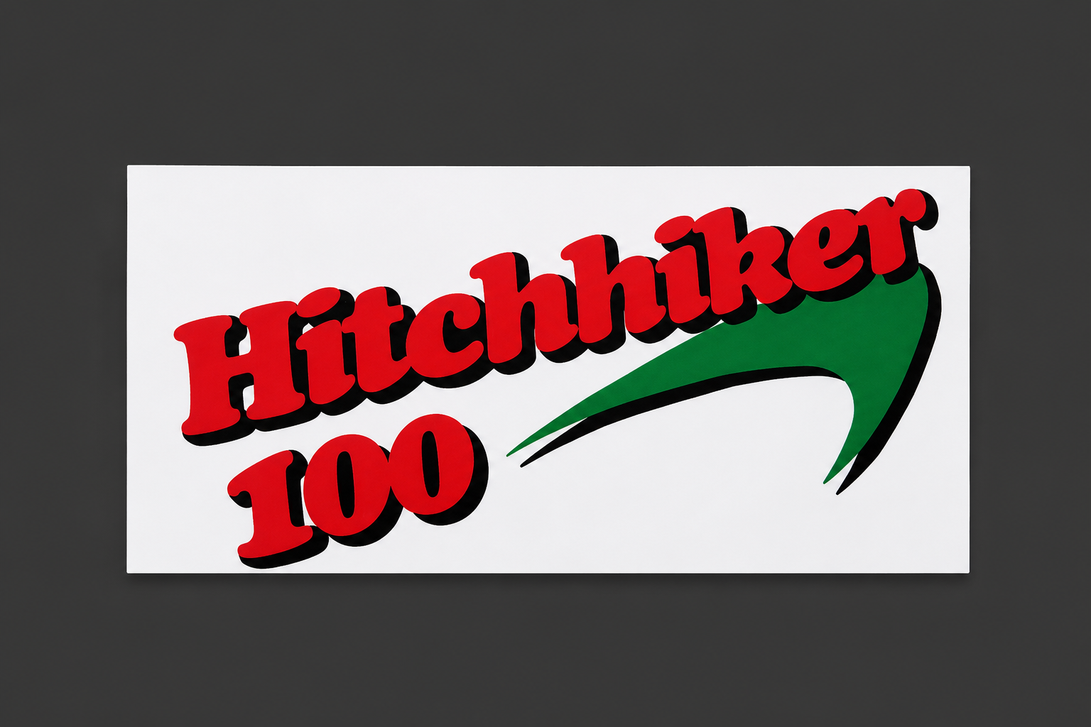 Hitchhiker 100 sticker